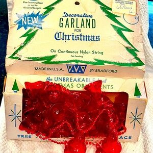 Vintage Christmas bell garland